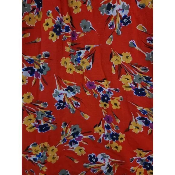 47 of 52 Conversations Anthropologie Floral Off Shoulder Midi Dress Womens 0 - Picture 9 of 12